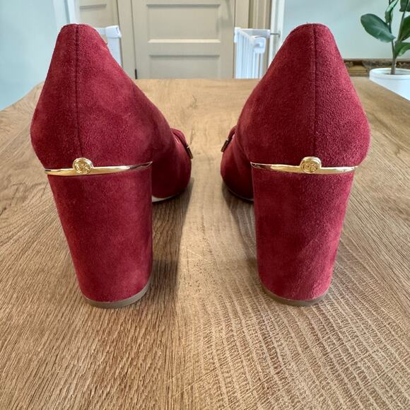 Michael Kors | Suede Merlot Pump Block Heels | Women’s Size 9 - Picture 5 of 11